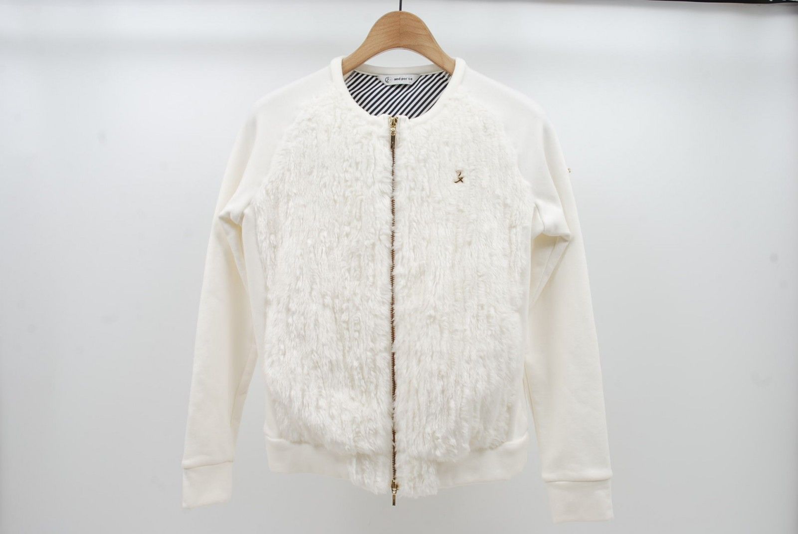 and per se ホワイト ジャケット L レディース アンパスィ and per se ジャケット L 白 ホワイト 長袖