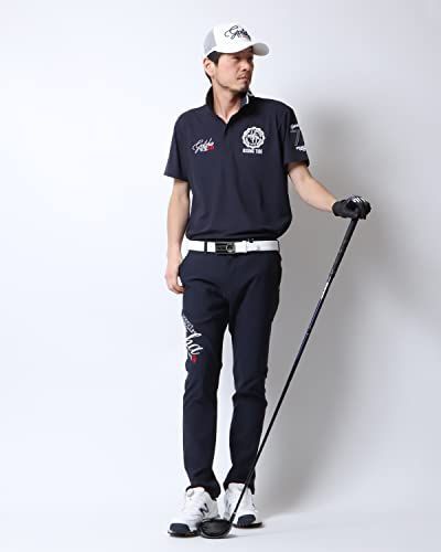 S ガッチャ ゴルフ GOTCHA GOLF DRY UVカット 鹿の子 カラー マリン