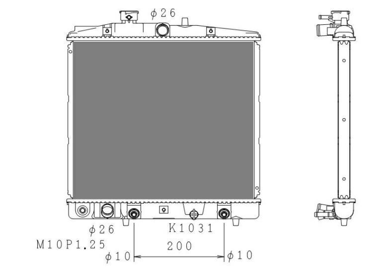 ライフ ターボ JC1 DBA-JC1 A/T ラジエーター ラジエター 車 車用品 カー用品 新品ラジエーター【日本メーカー・新品】大和ラヂエーター製
