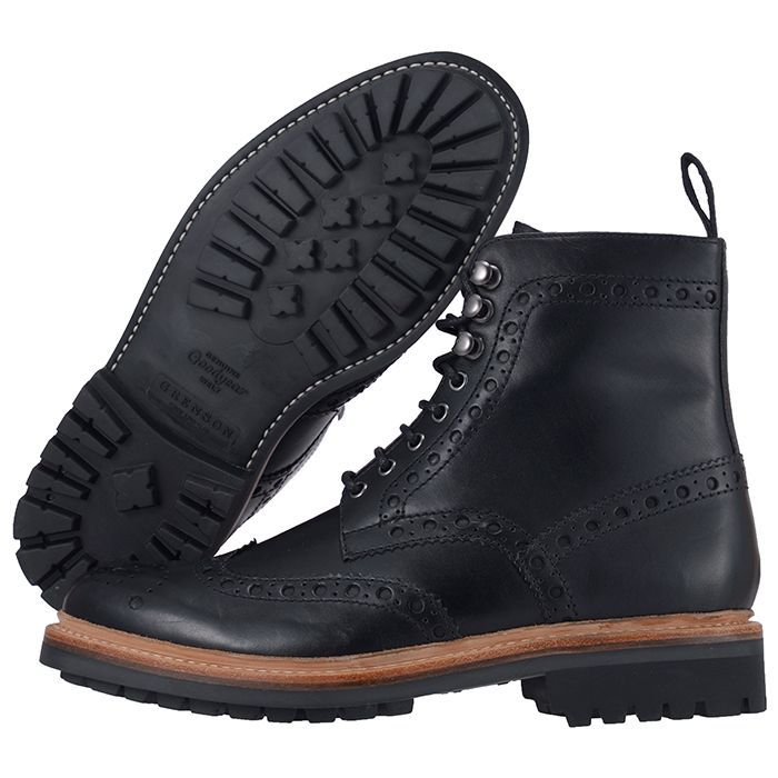 アウトレット】GRENSON グレンソン LACE-UP BOOTS 111619 レースアップブーツ メンズ ブラック7.5UK - メルカリ