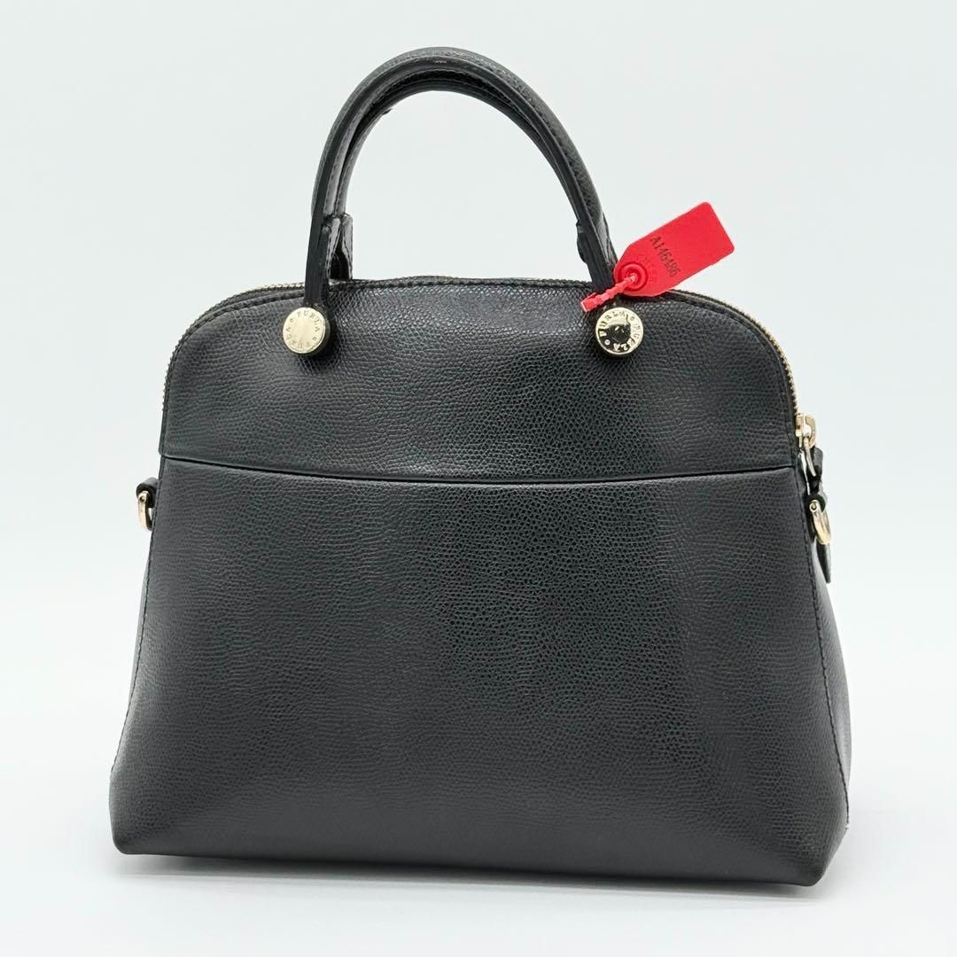 美品】FURLA PIPER ハンドバッグ 2way ドーム型 フォーマル