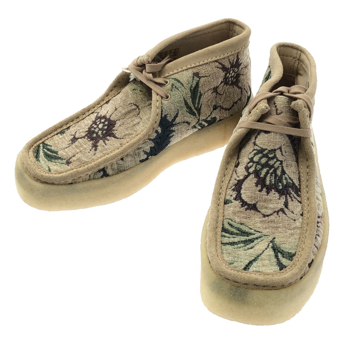 クラークス　ワラビー　ベージュ　27.5 美品】 clarks / クラークス | Wallabee / ワラビー レザー切替