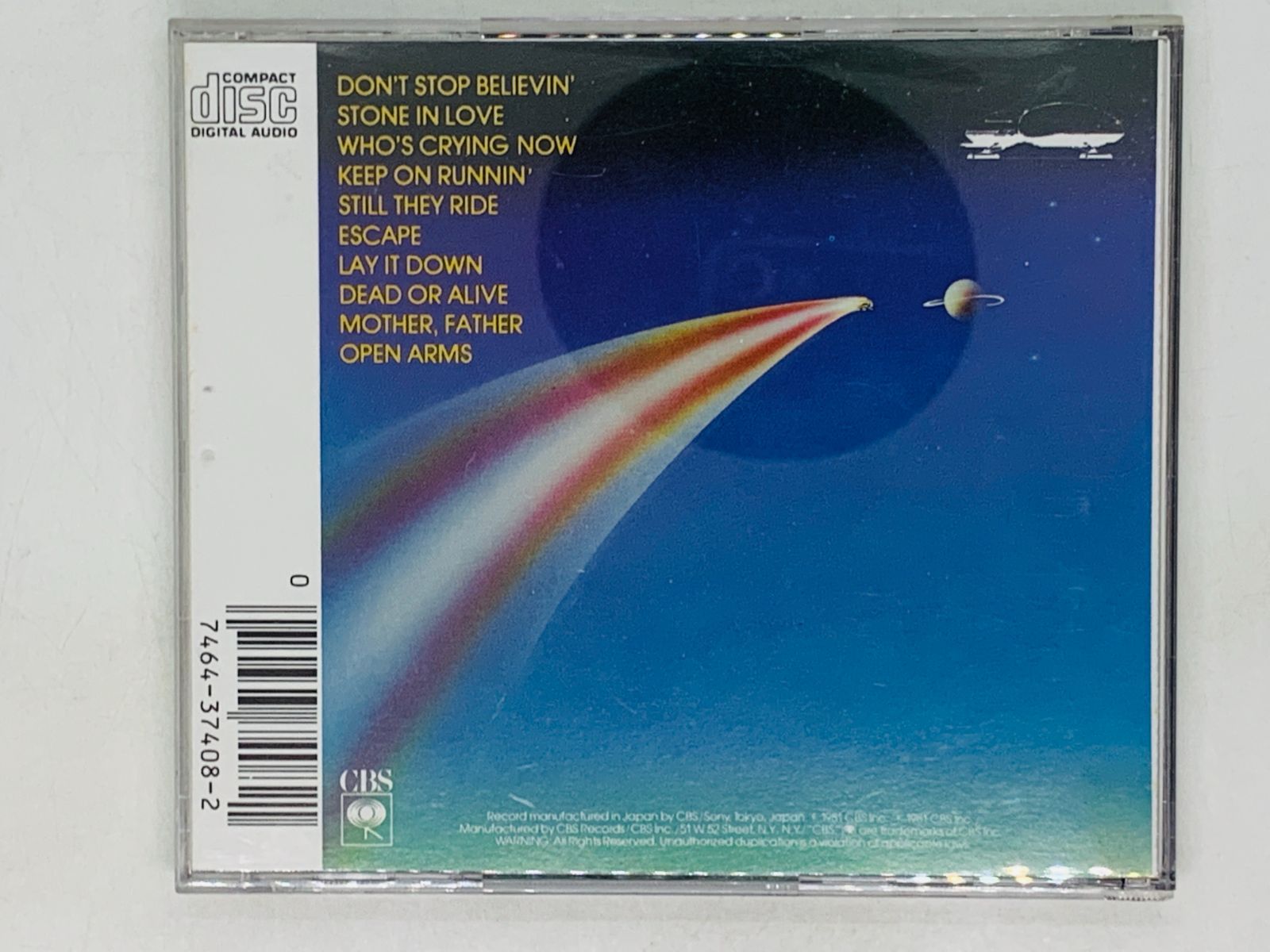 CD JOURNEY ESCAPE / エスケイプ ジャーニー CK 37408 CBS