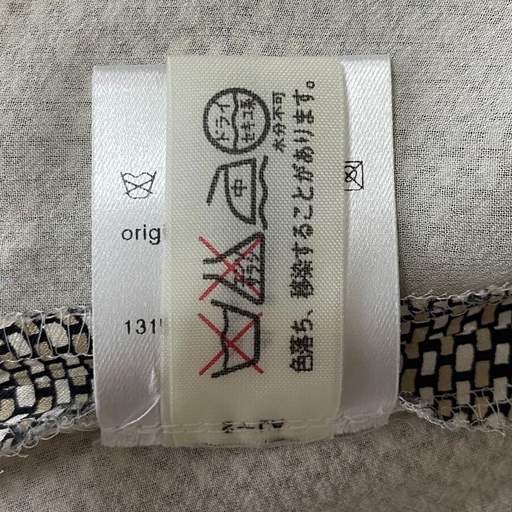 美品 AKRIS アクリス スカーフ付き 総柄 ノースリーブ シルク