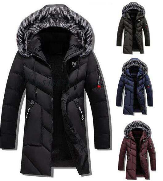 メンズ 中綿入り ジャケット ダウンコート ファッション 裏起毛 中 ミディアム丈ダウンコート 厚手 防寒 男性用メンズブルゾン 冬 韓国風 vii4w548874