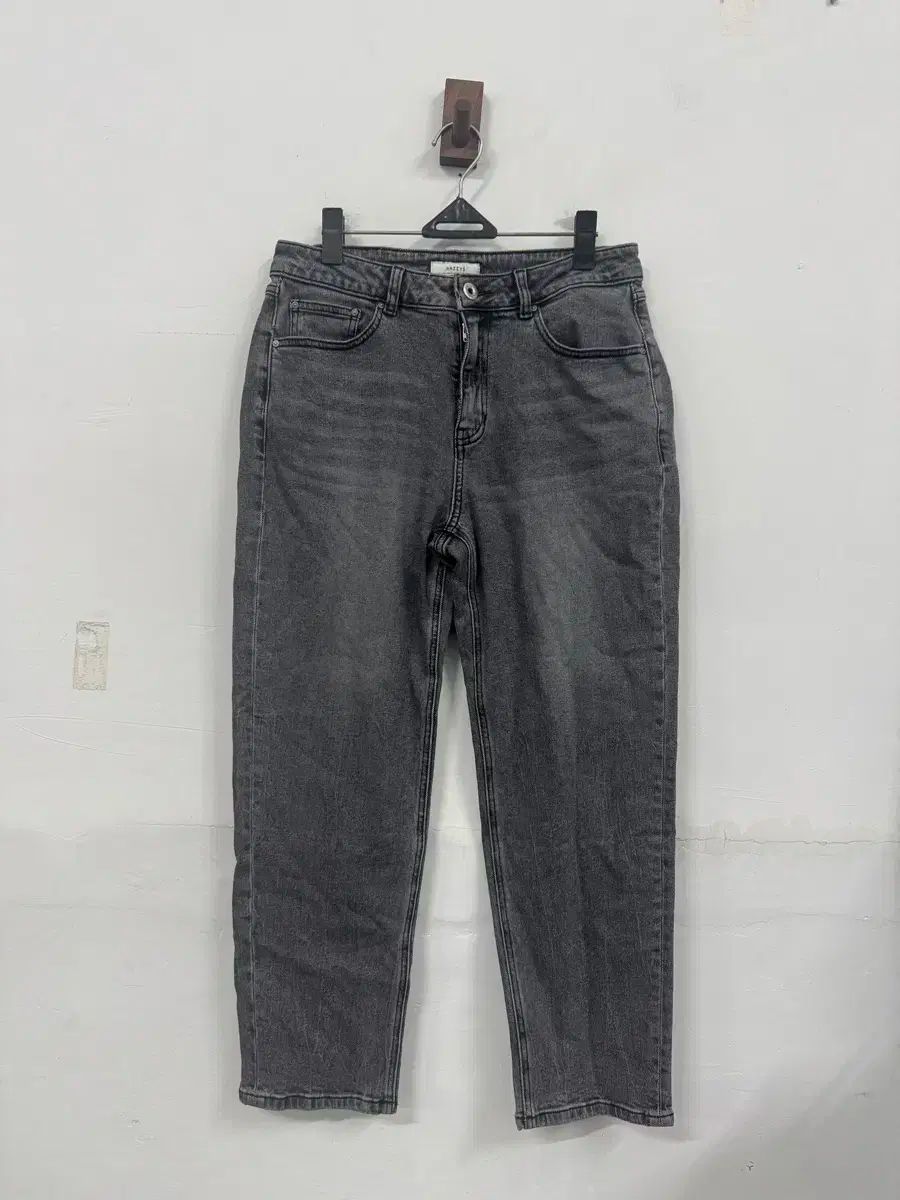 27-28 HAzzys レディース 23W ウォッシュ コットン混 バギーフィット デニムパンツ