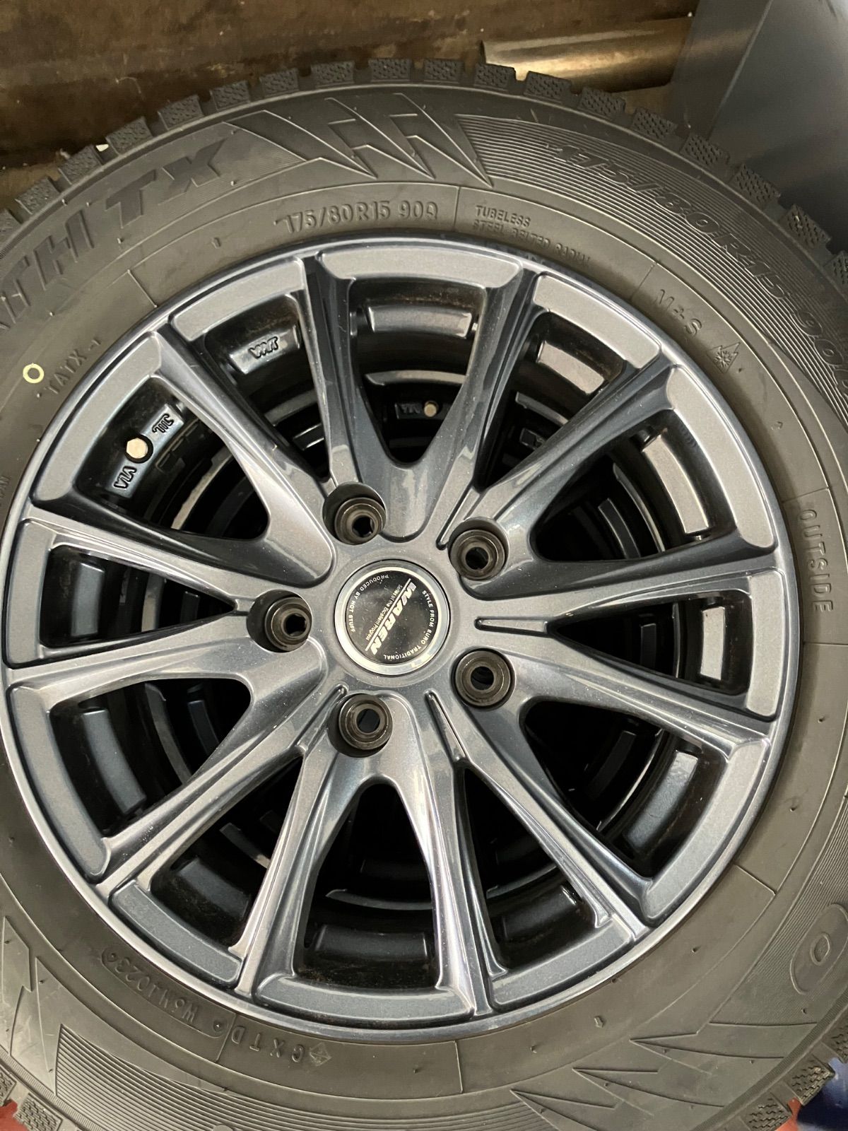 175|80|15 スタッドレス4本 送料無料