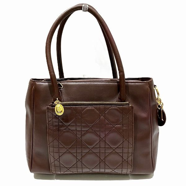ディオール Dior カナージュ レディディオール Dior ロゴチャーム バッグ ハンドバッグ レディース