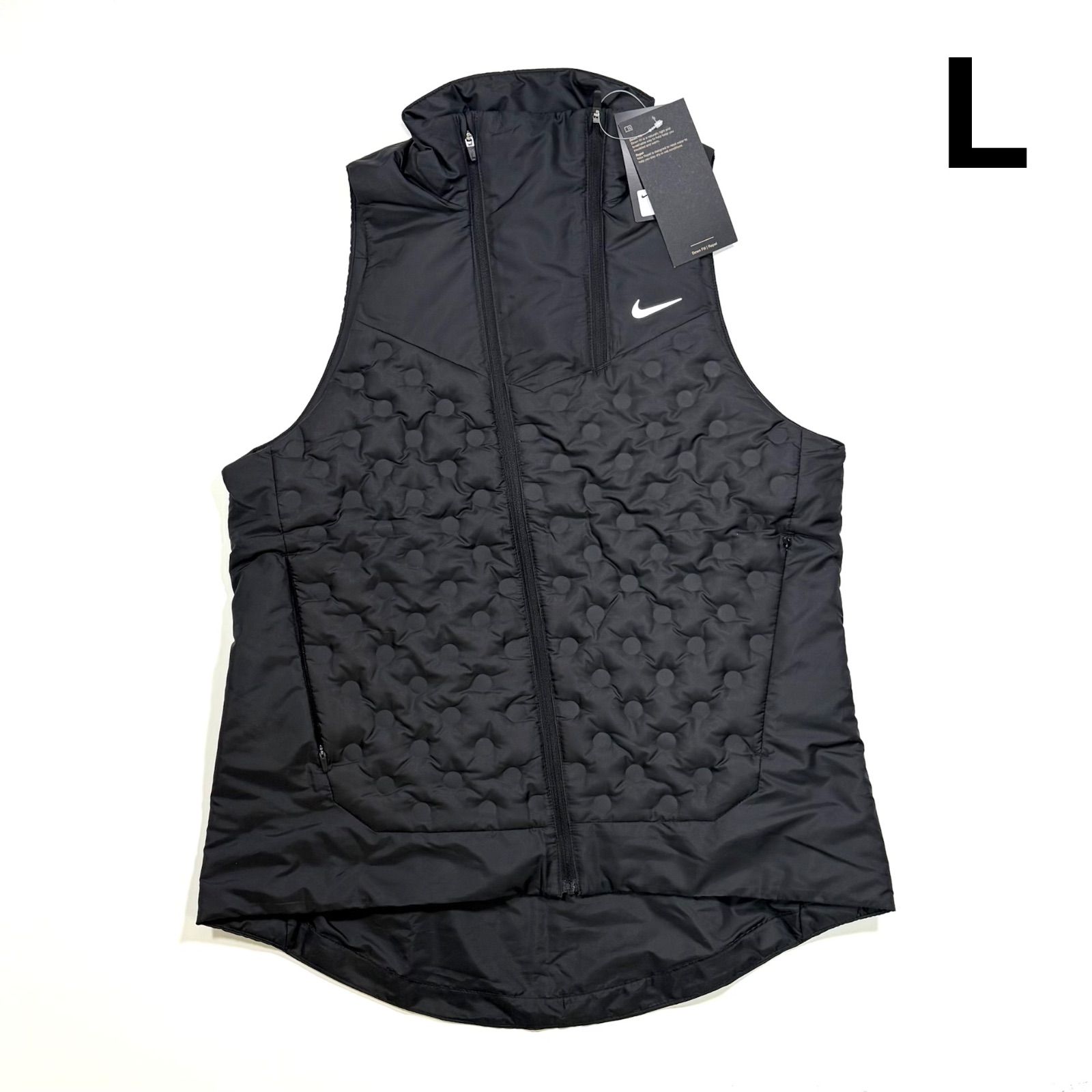 L ナイキ Therma-FIT ADV レペルエアロロフト ウィメンズランニングベスト ブラック 黒 FB7607-010