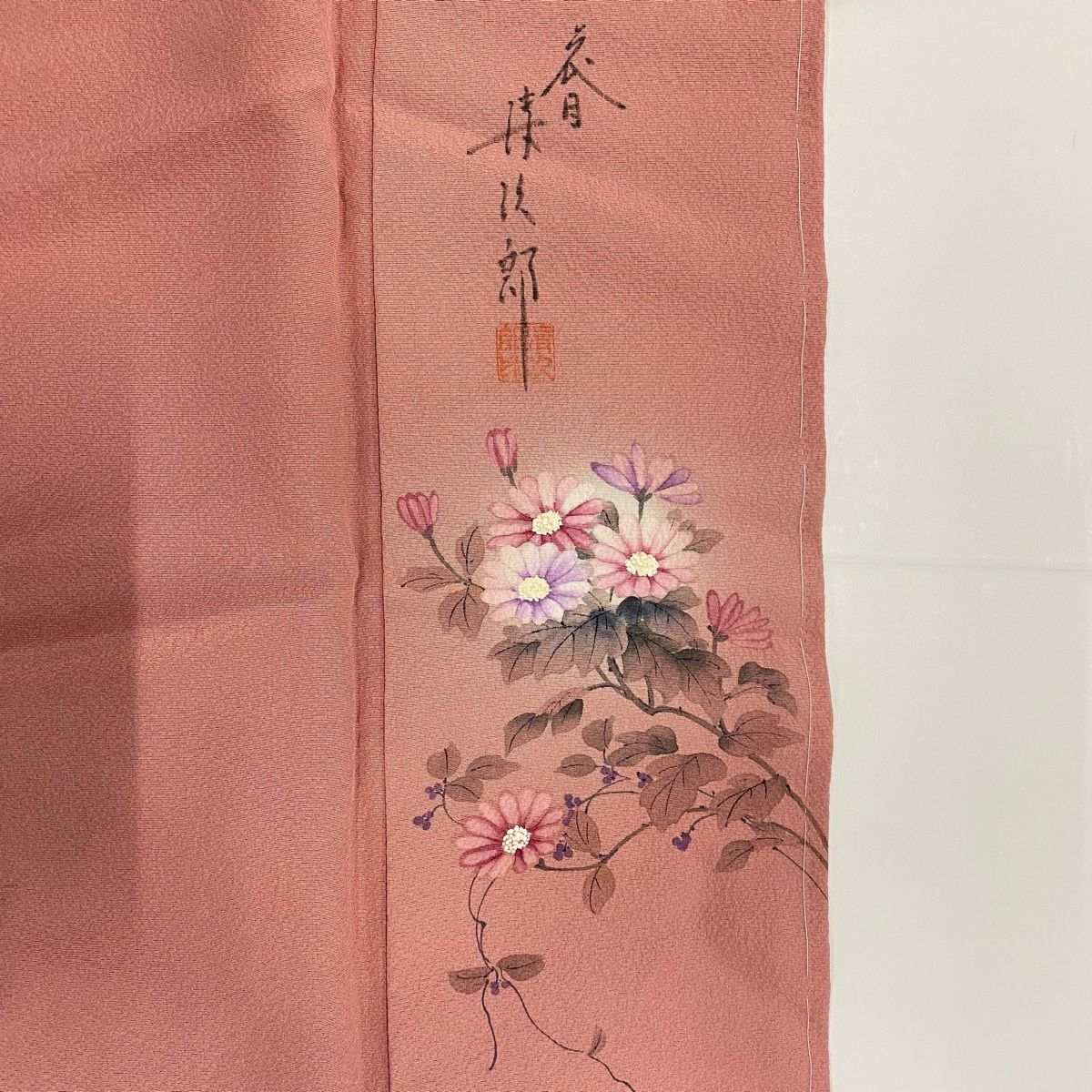 未使用　二代目清次郎　正絹色無地セット　薄紫　長襦袢　160cm　a818 未使用 二代目清次郎 正絹色無地セット 薄紫 長襦袢 160cm a818 色無地