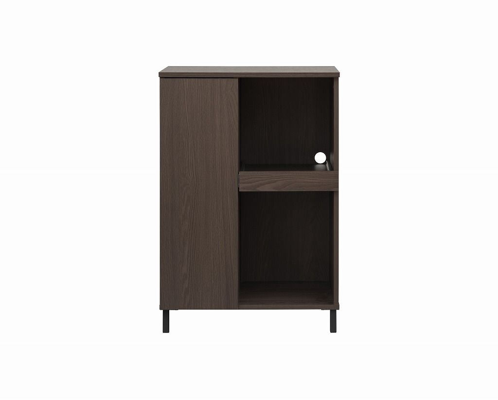 アイリスオーヤマ キッチンキャビネット キッチン収納 台所 レンジ台 レンジラック ロータイプ ウォールナット KCBL-590ST IRIS OHYAMA