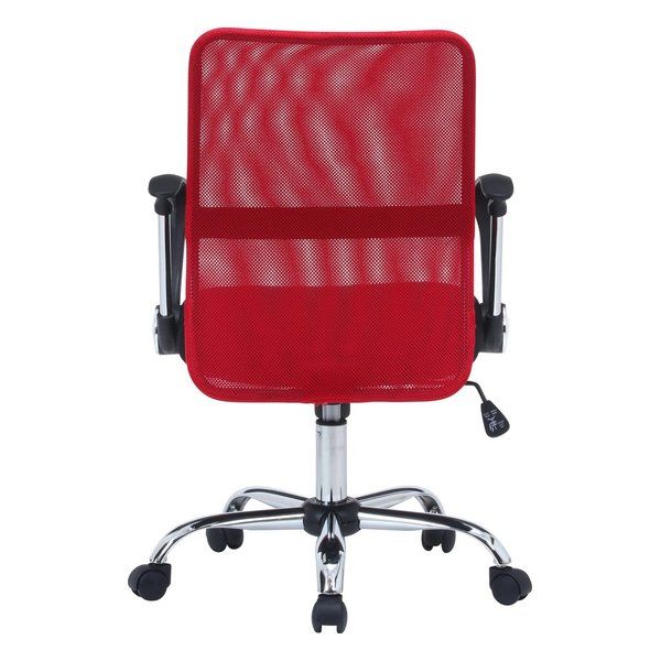 赤　椅子　デスクチェア 家具のAKIRA オフィスチェア キャスター付 幅71cm 奥行68cm 高さ