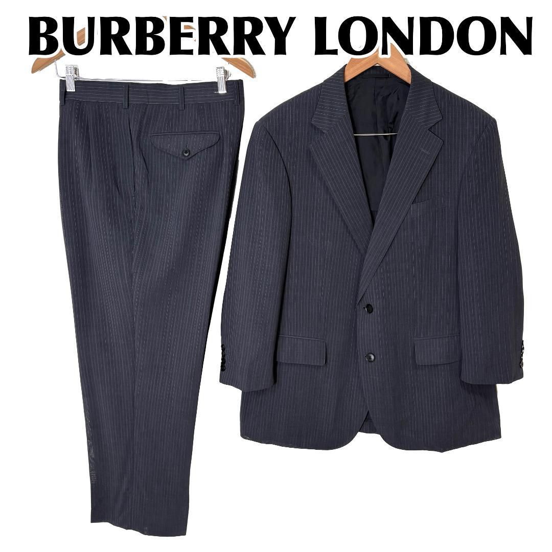 BURBERRY LONDON スーツセットアップ 羊毛 BB5 ダークグレー