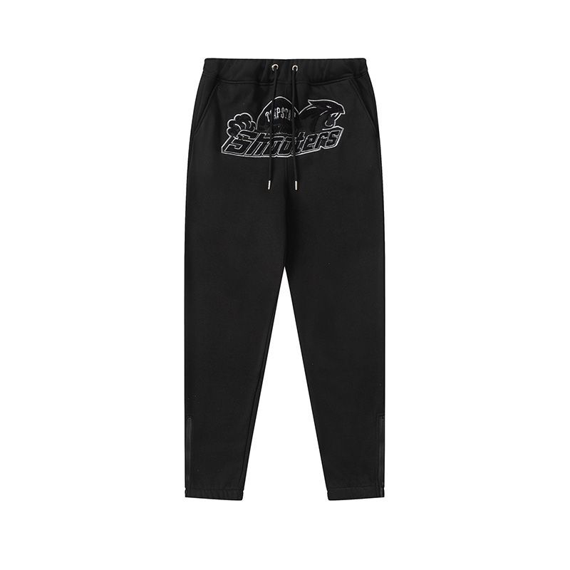 TRAPSTAR メンズパーカーコットンブラウス長袖スウェットズボン上下セット裏地毛