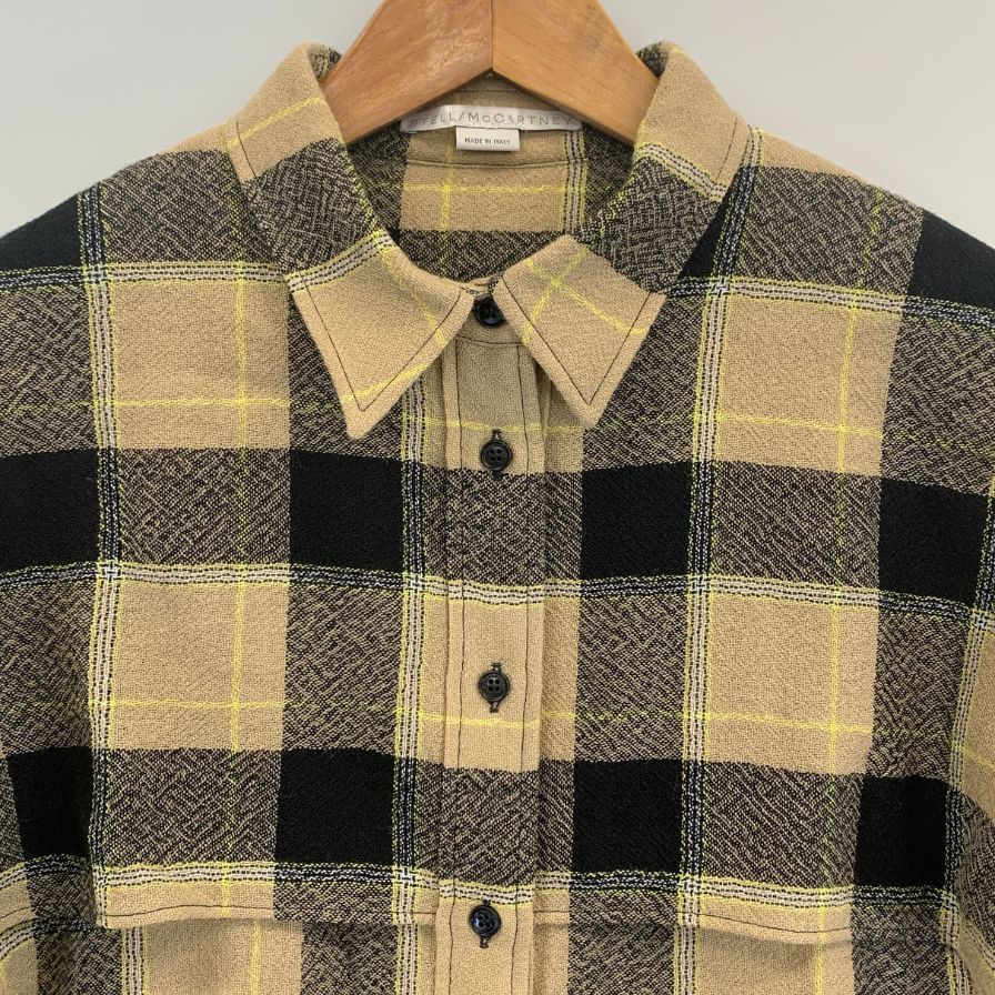 ステラマッカートニー レイヤード チェックシャツ ブラウス AFA 18