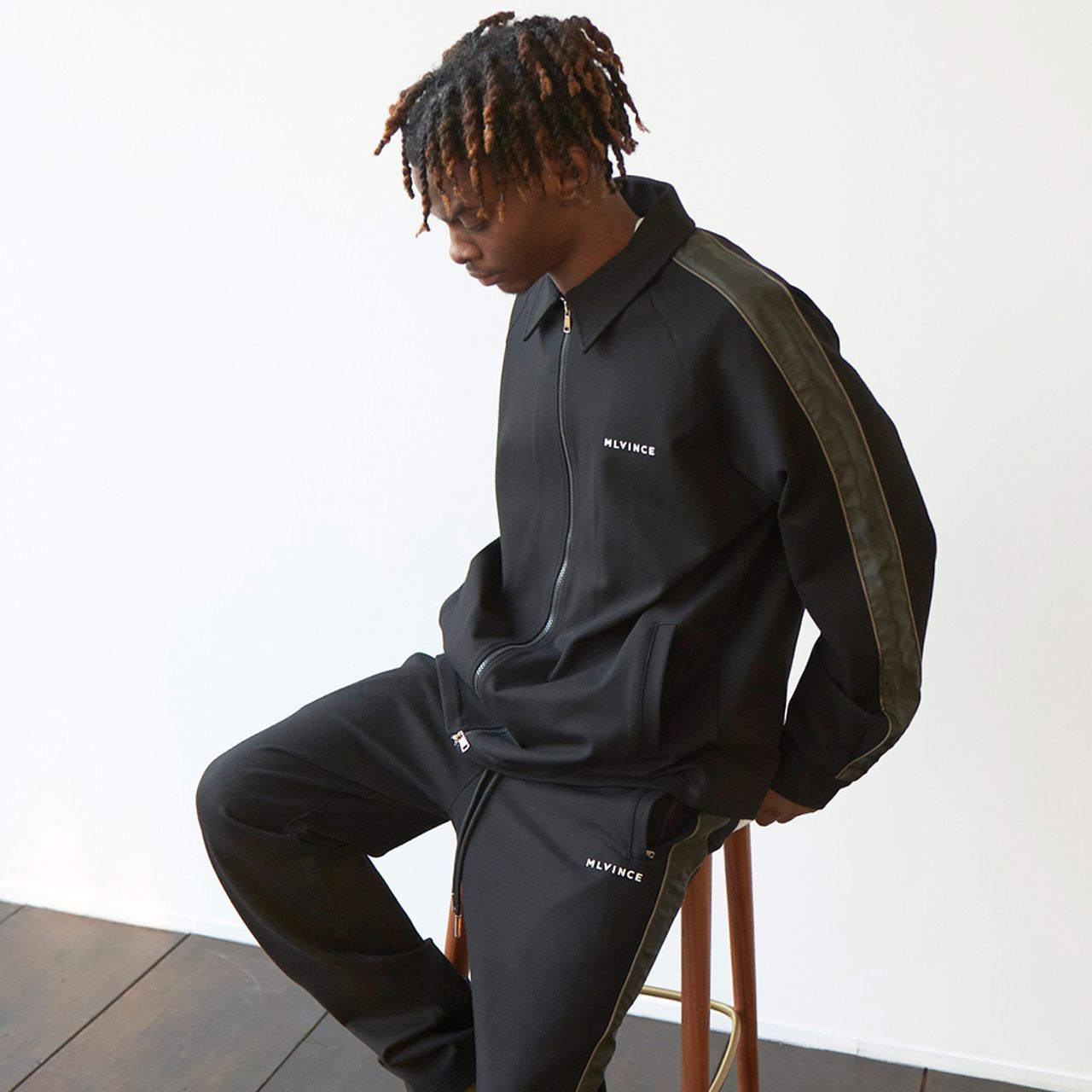 MLVINCE メルヴィンス LUX TRACK SUIT BLACK トラックジャケット