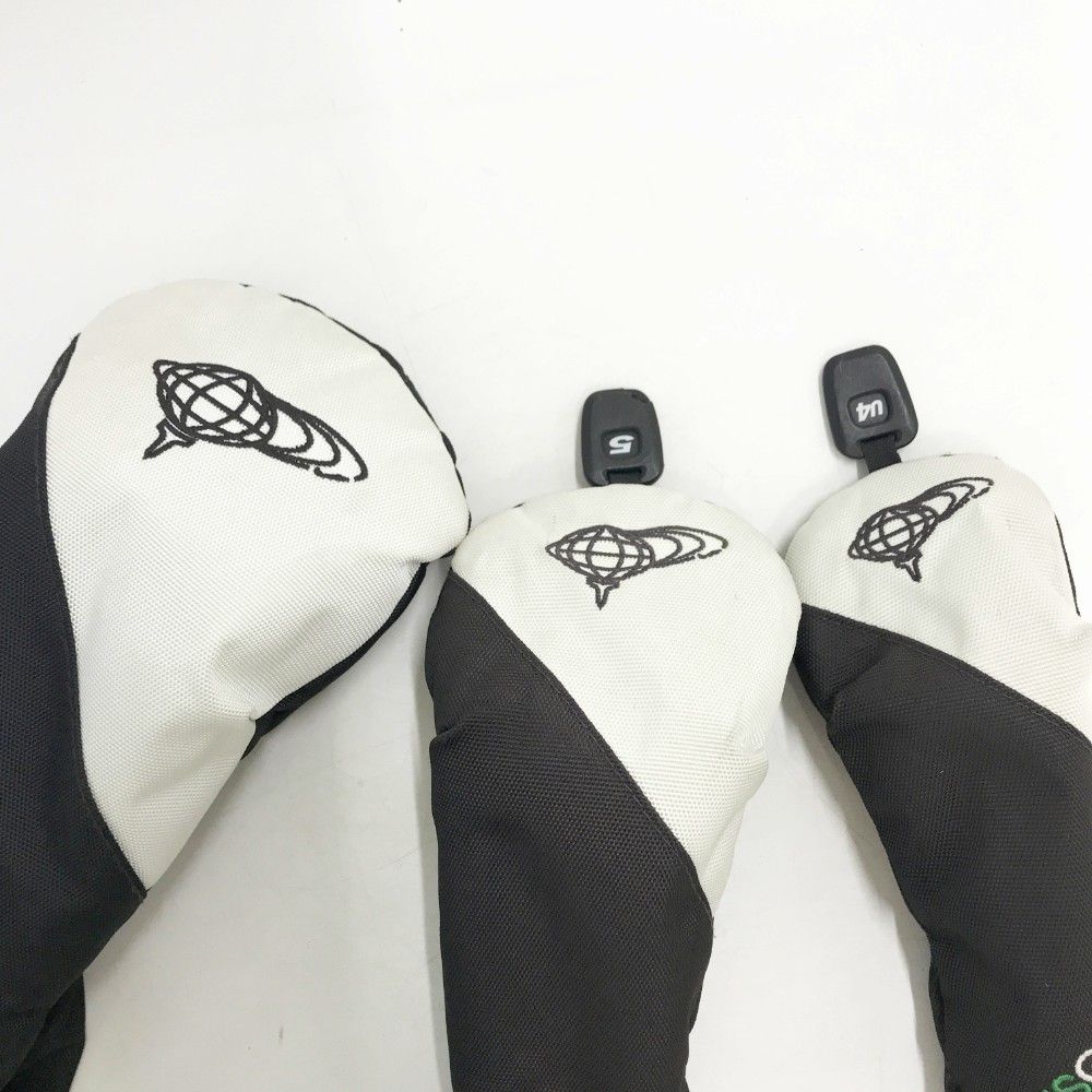 BEAMS GOLF ビームスゴルフ ヘッドカバー 3点セット ブラック系 DR、FW 