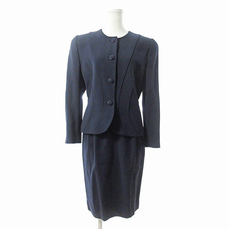 アシダジュン 半袖スカートスーツ上下 ジュンアシダ イエロー スーツ