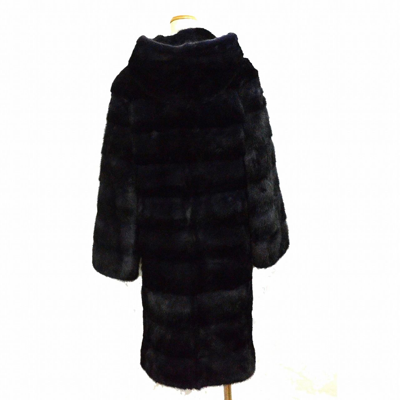 EMBA エンバ 毛皮 コート ミンク mink 貂皮 残布 Mサイズ パープル 