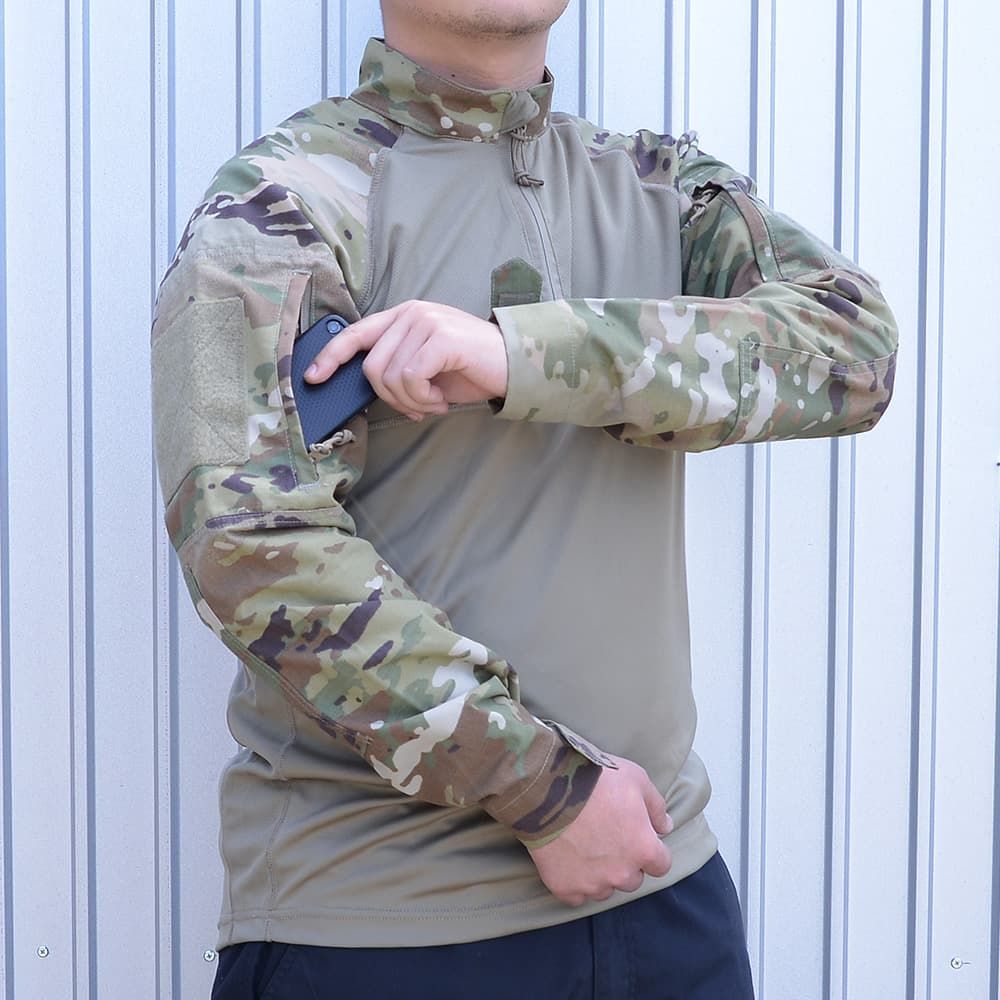 低価，新品 SHELLBACK TACTICAL コンバットシャツ 1/4 ZIP OCP