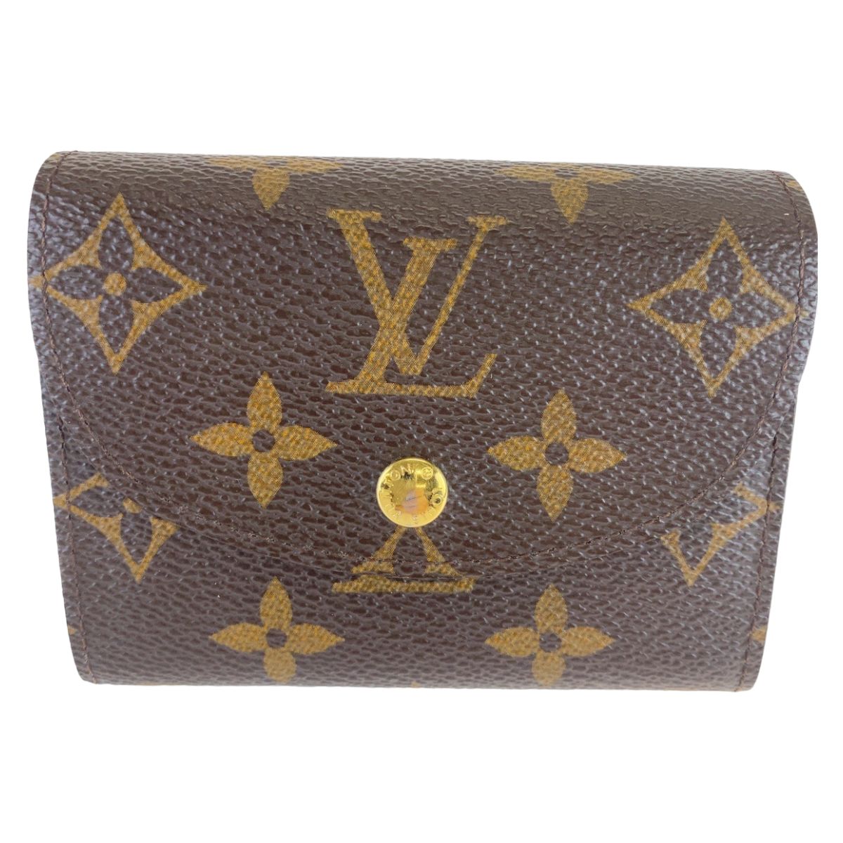 美品 LOUIS VUITTON ルイヴィトン モノグラム ポルトフォイユ エレーヌ ブラウン 茶 PVC M60253 三つ折り財布 レディース  400918 【中古】【中古】