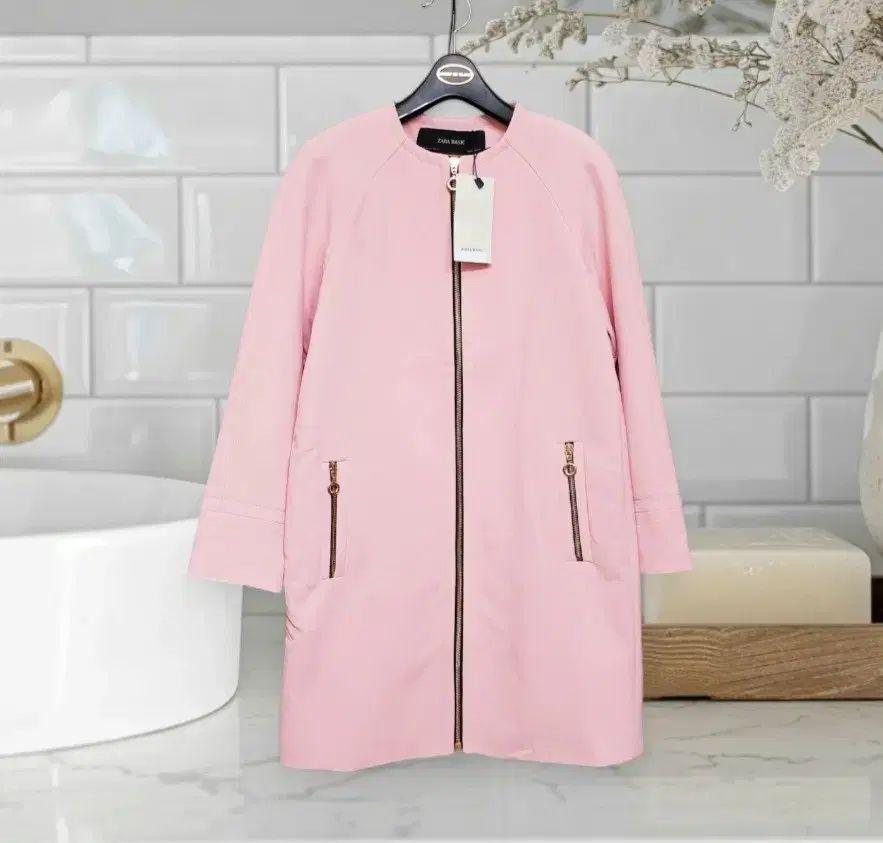 44 55 ZARA ザラ レディース ピンク ジャケット スーツ ブルゾン