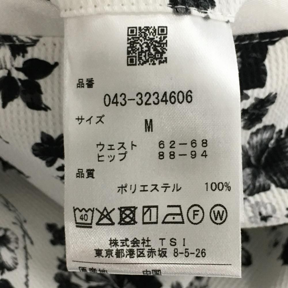 St.Andrews - 【超美品】セントアンドリュース スカート 白×黒 花柄 巻きスカート風 レディース M ゴルフウェア 2023年モデル St ANDREWS 超美品】セントアンドリュース スカート 白×黒 花柄 巻き