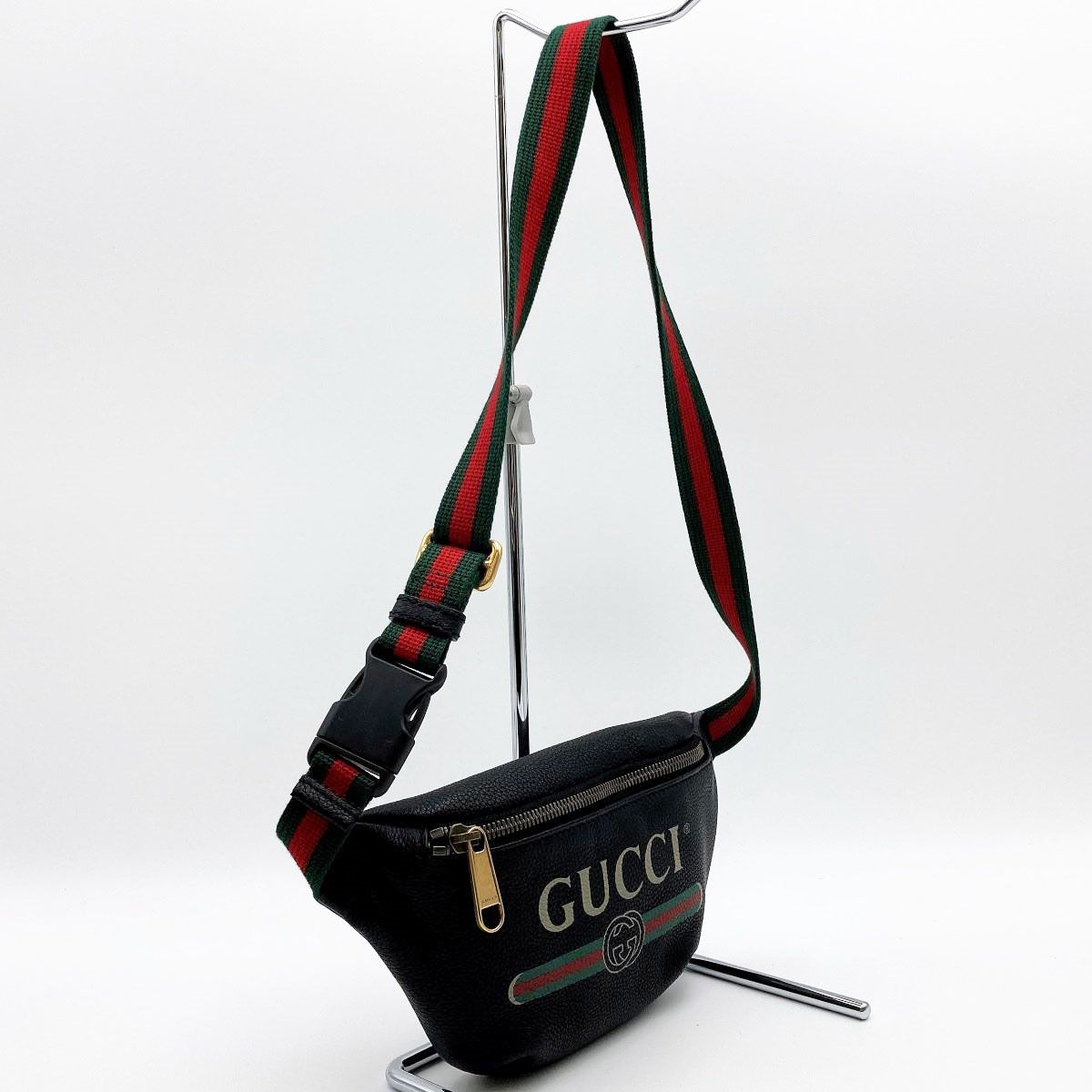 超美品 GUCCI グッチ シェリーライン ウエストバッグ ボディバッグ