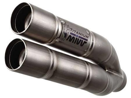 MIVV / ミヴ -SPORT DOUBLE GUN- スリップオン チタン for HONDA CB 1000 R (08-) | H.041.LDG