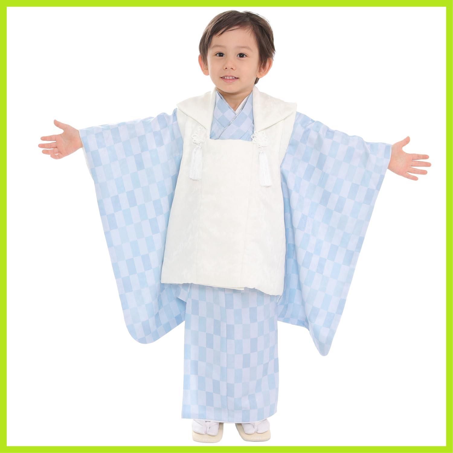 くすみ しちごさん フルセット 被布 男の子 着物 3歳 七五三