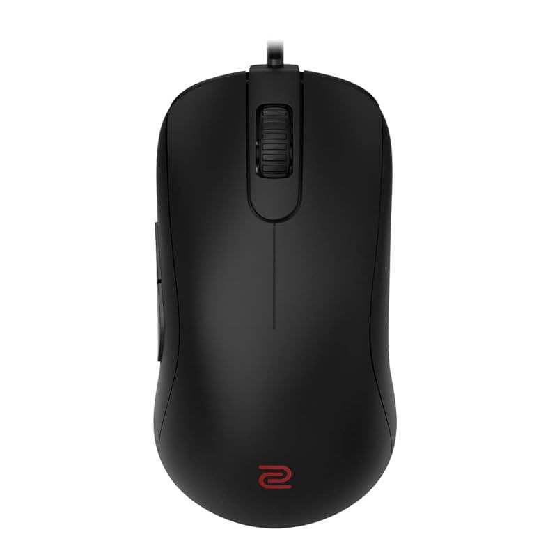 BenQ S1-C ゲーミングマウス 左右対称デザイン|3360センサー|右利き用|パラコード|軽量|USBポート接続プラグ＆プレイ|S Mの2サイズ展開 Medium ブラック