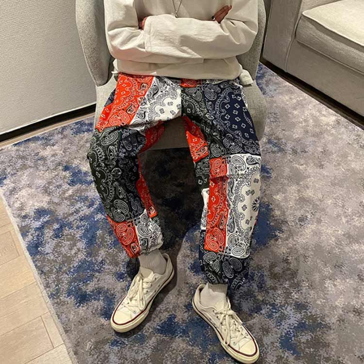 S'YTE サイト サルエルパンツ 3 総柄 花柄 ボタニカル柄 ペイズリー柄