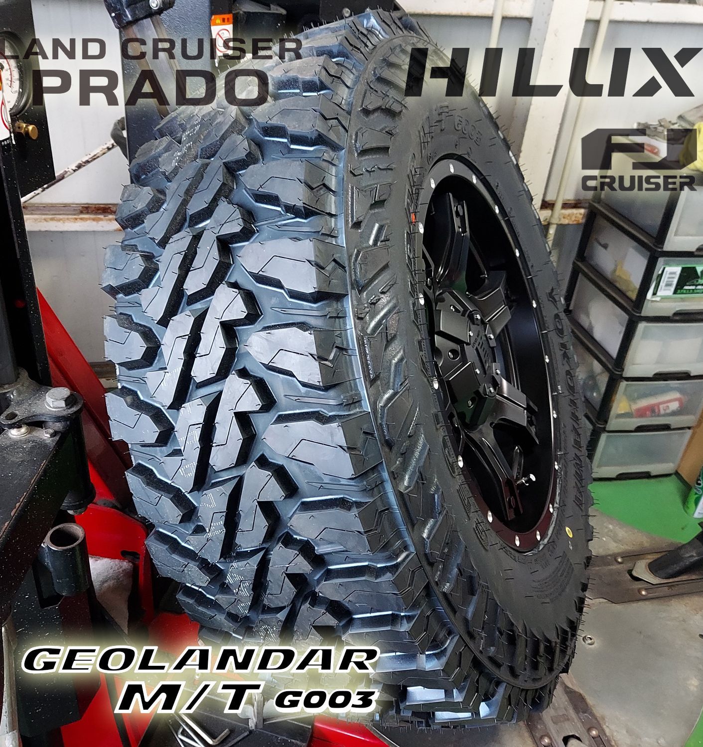 プラド ハイラックス サーフ FJクルーザー H3 17インチ LEXXEL OutLaw アウトロー ヨコハマ ジオランダー MT G003 265/70R17  285/70R17 マッドタイヤ レクセル タイヤホイールセット - メルカリ