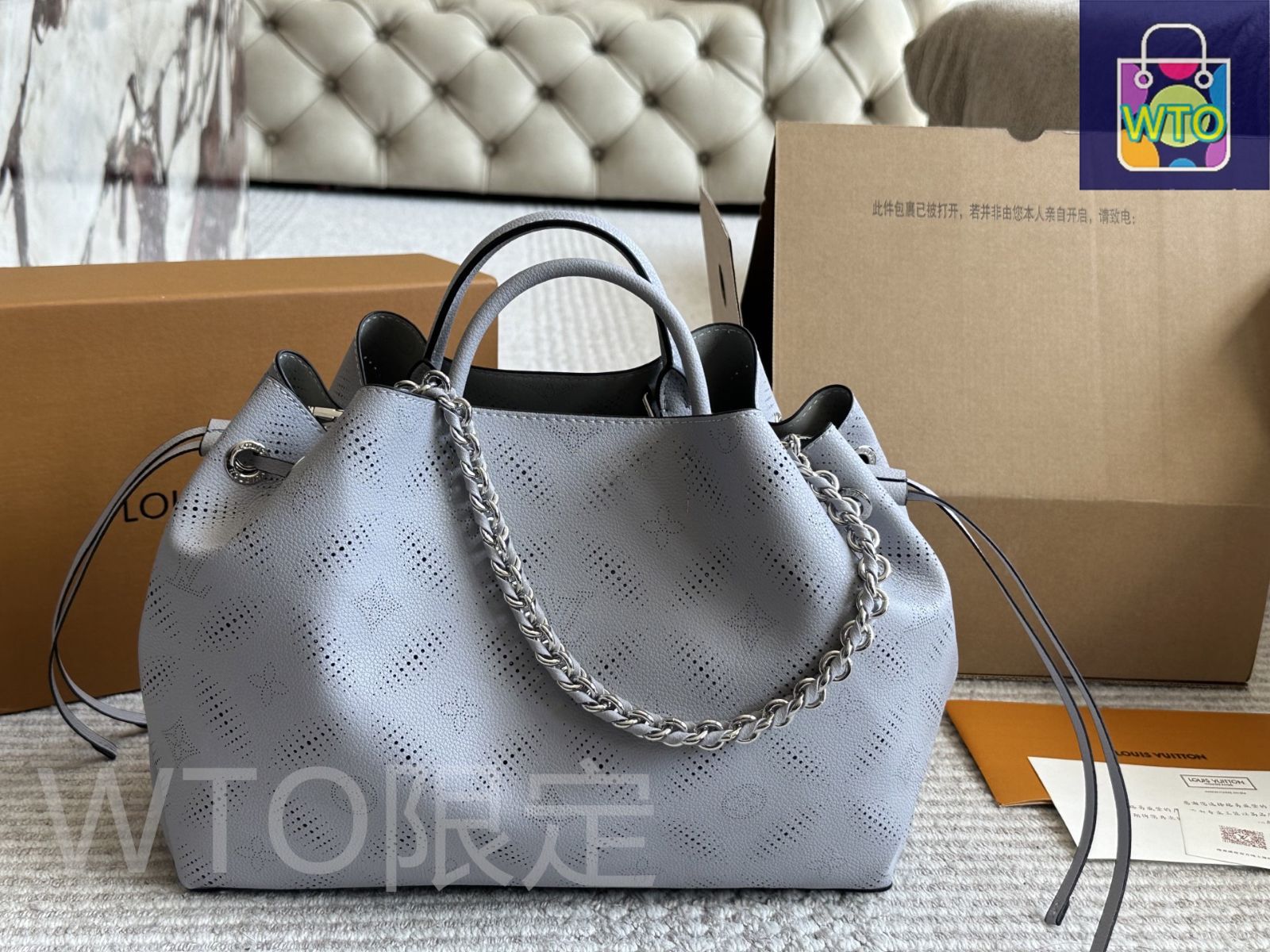 今日特価】Louis Vuitton Mahina ハワイアンムーン バケット