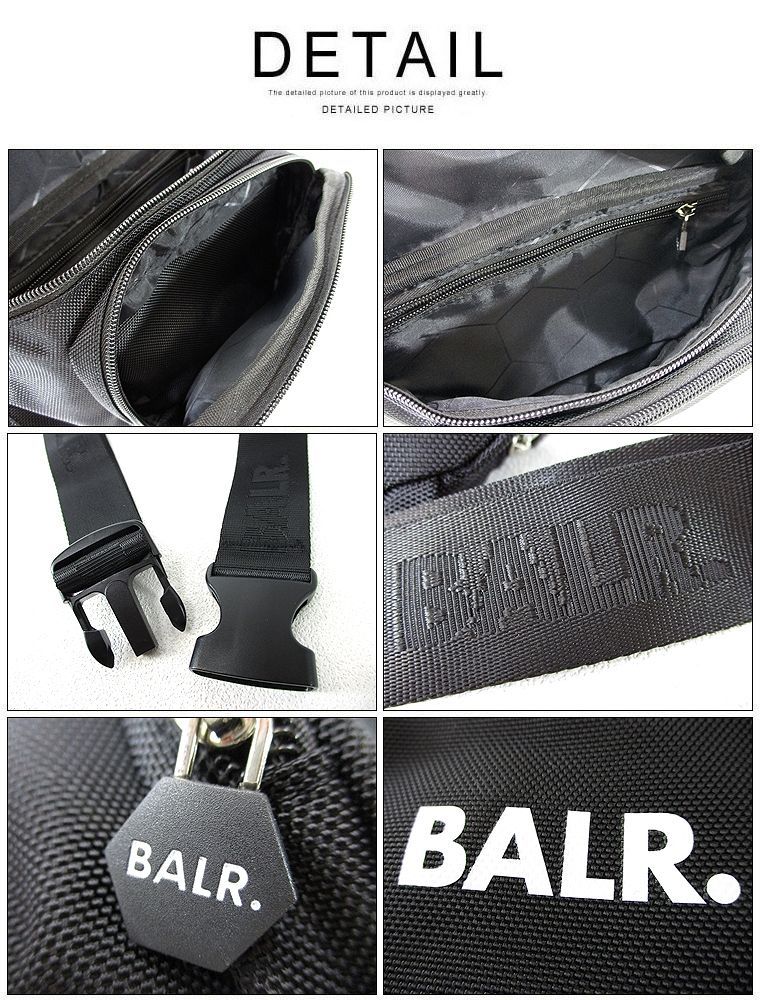 BALR ボーラー ウエストバッグ 男女兼用ユニセックス ウエストポーチ