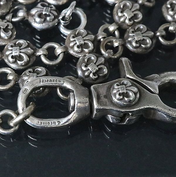 クロムハーツ 2クリップBSフレアボールウォレットチェーン クロム