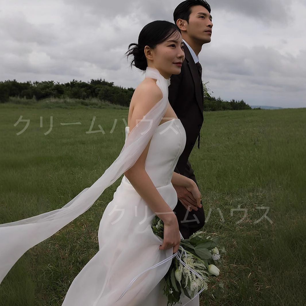 二次会ドレス ウェディングドレス サテン ドレス 白 赤 マーメイド 二次会ドレス ウェディングドレス サテン ドレス 白 赤 マーメイド