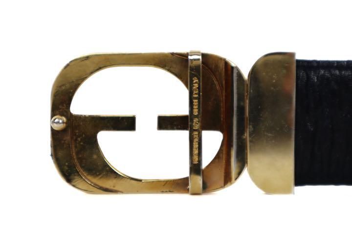 GUCCI グッチ ベルト ビンテージ ダブルG ゴールド 11523 8/75 s-l400.jpg