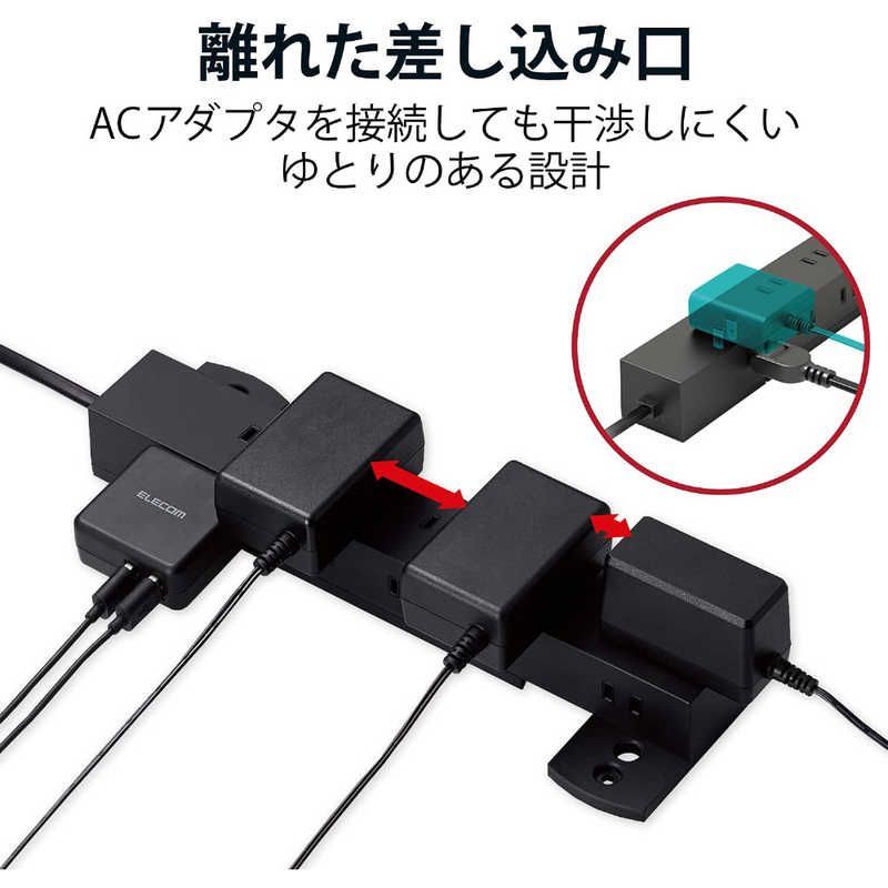 【 新品 未開封 】 エレコム 10口タップ/雷サージ付/ホコリシャッター付/1.0m ブラック T-KF04-21010BK 未使用 送料無料