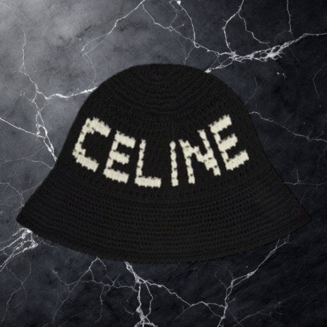 CELINE クロシェ CELINE ニットバケットハット - メルカリ