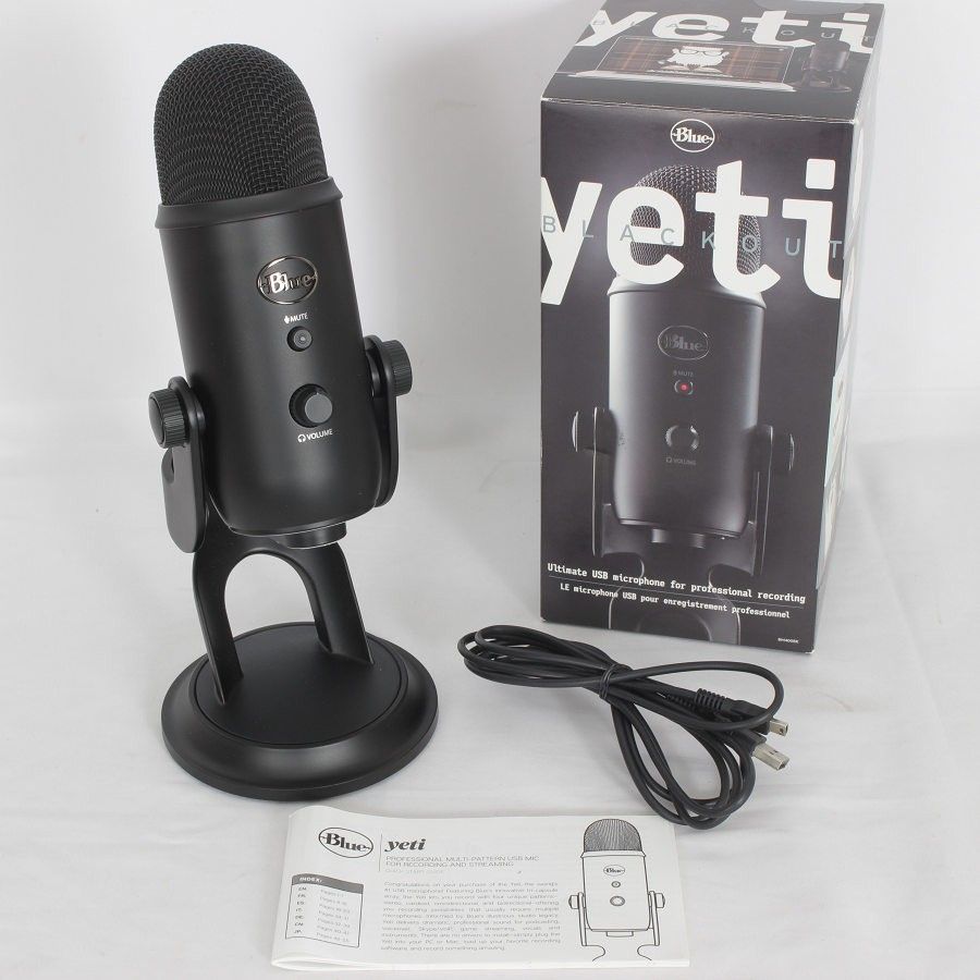 美品】Blue Microphones Yeti BM400BK ブラック 高品質USBコンデンサー 