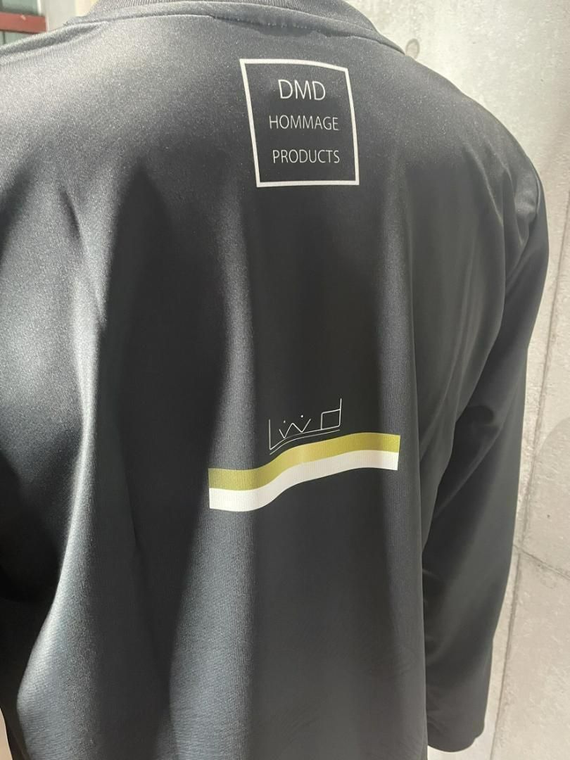 TEAM LWOND ロングプラシャツ　限定ブラック×ゴールド