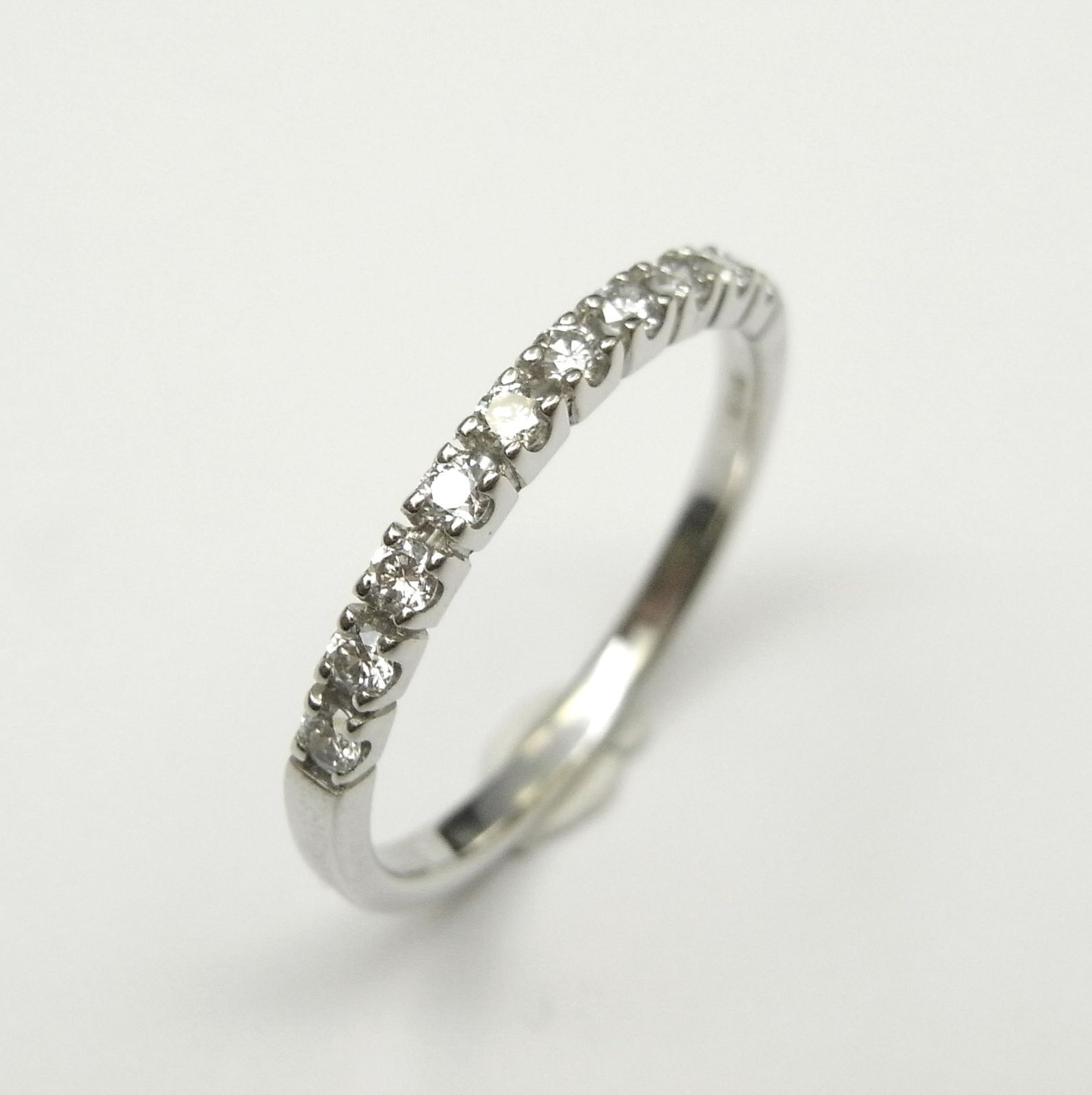SV925 ダイヤ0.2ct ハーフエタニティー ラボグロウンダイヤモンド リング
