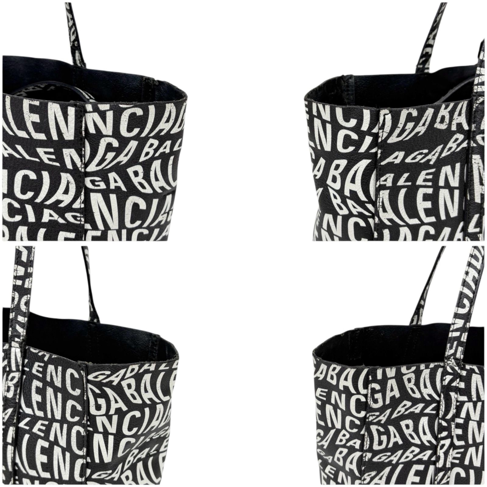 バレンシアガ BALENCIAGA エブリデイトート 2WAY ウェーブロゴ 