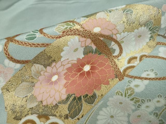 平和屋着物○十日町友禅 女流作家 遠田藤舟 色留袖 鴛鴦花文 暈し染め