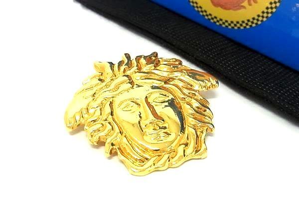 GIANNI VERSACE ジャンニ ヴェルサーチ ブローチ メデューサ ゴールド メタル レディース ♥展示品