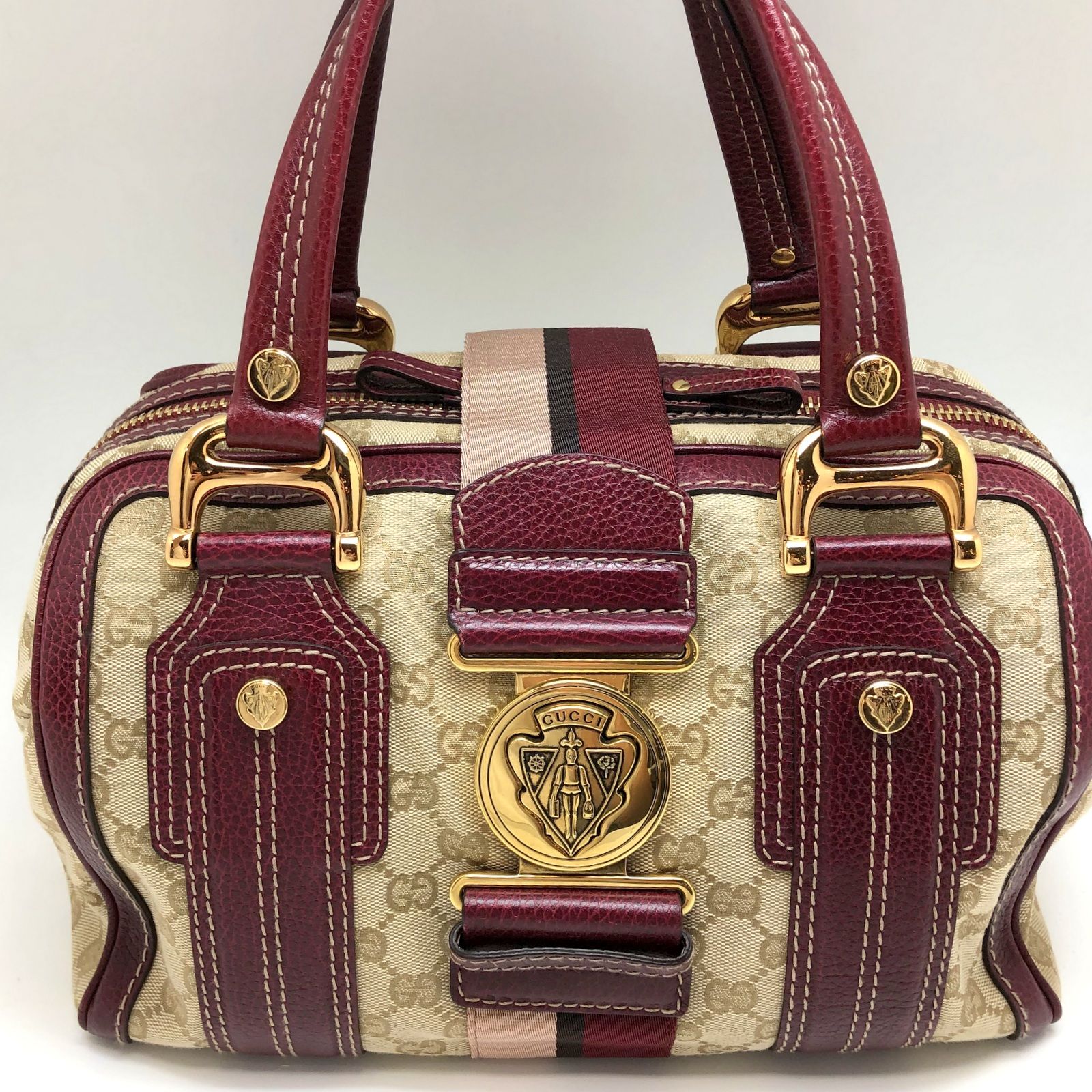 お客ページ グッチ ヒステリア GGキャンバス ハンドバッグ 186235 - メルカリ