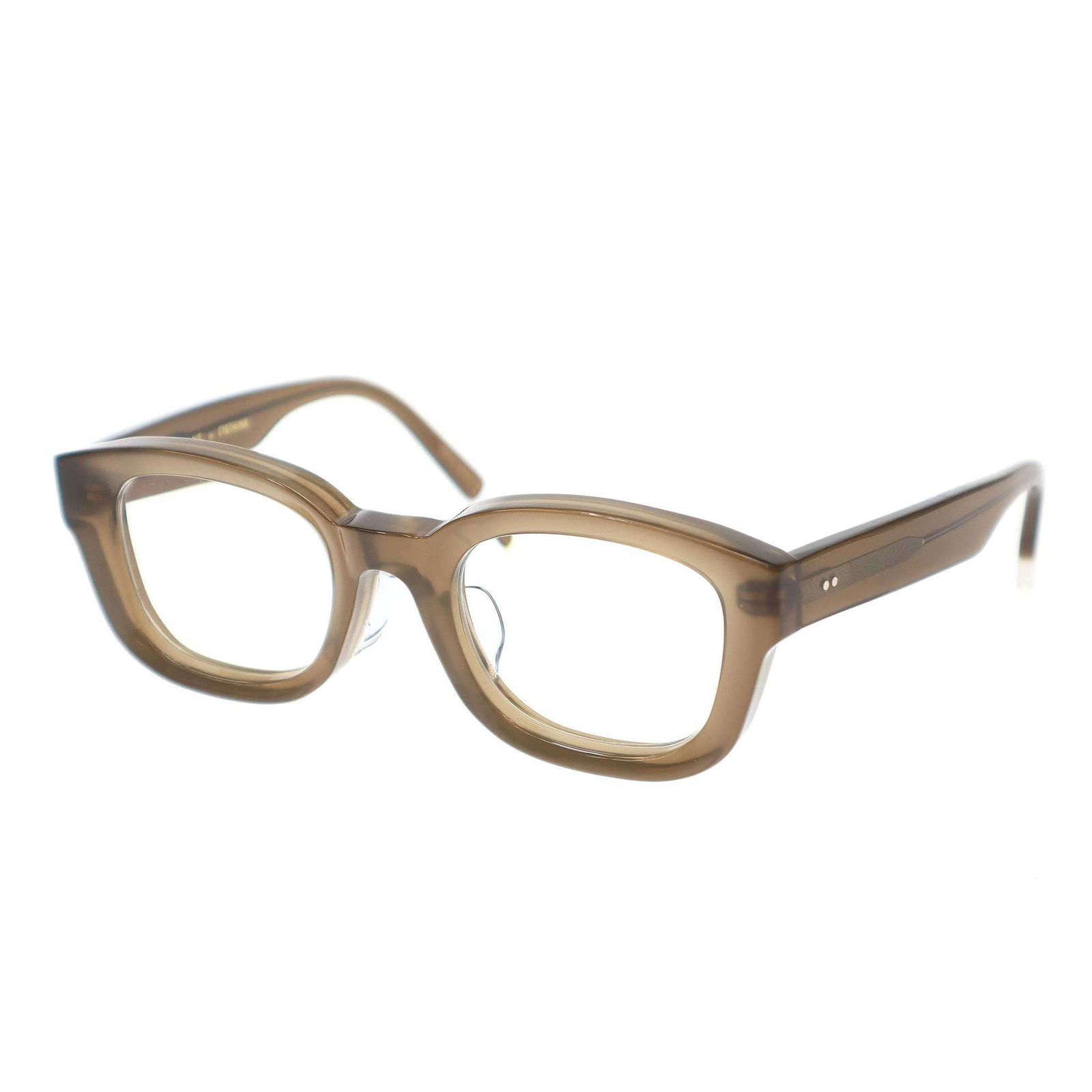 BLANC.. ブラン EYETHINK別注 BE001 TAUPE ex Optical キャメル 48□22-145