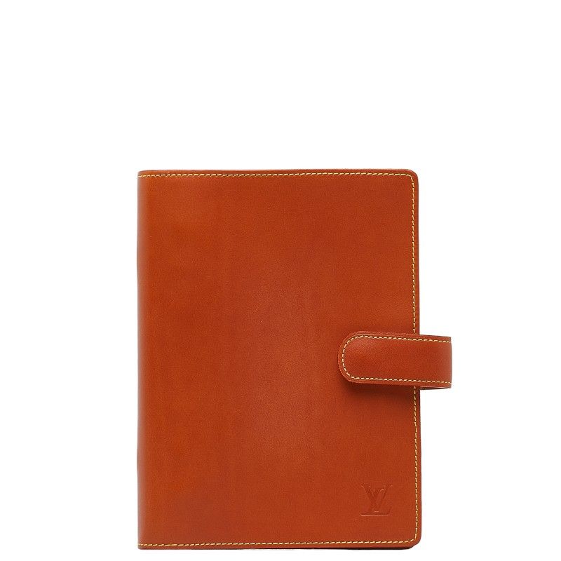 ルイ ヴィトン アジェンダMM 手帳カバー 6穴 R20473 ノマド ブラウン レザー レディース LOUIS VUITTON【1-0150061】