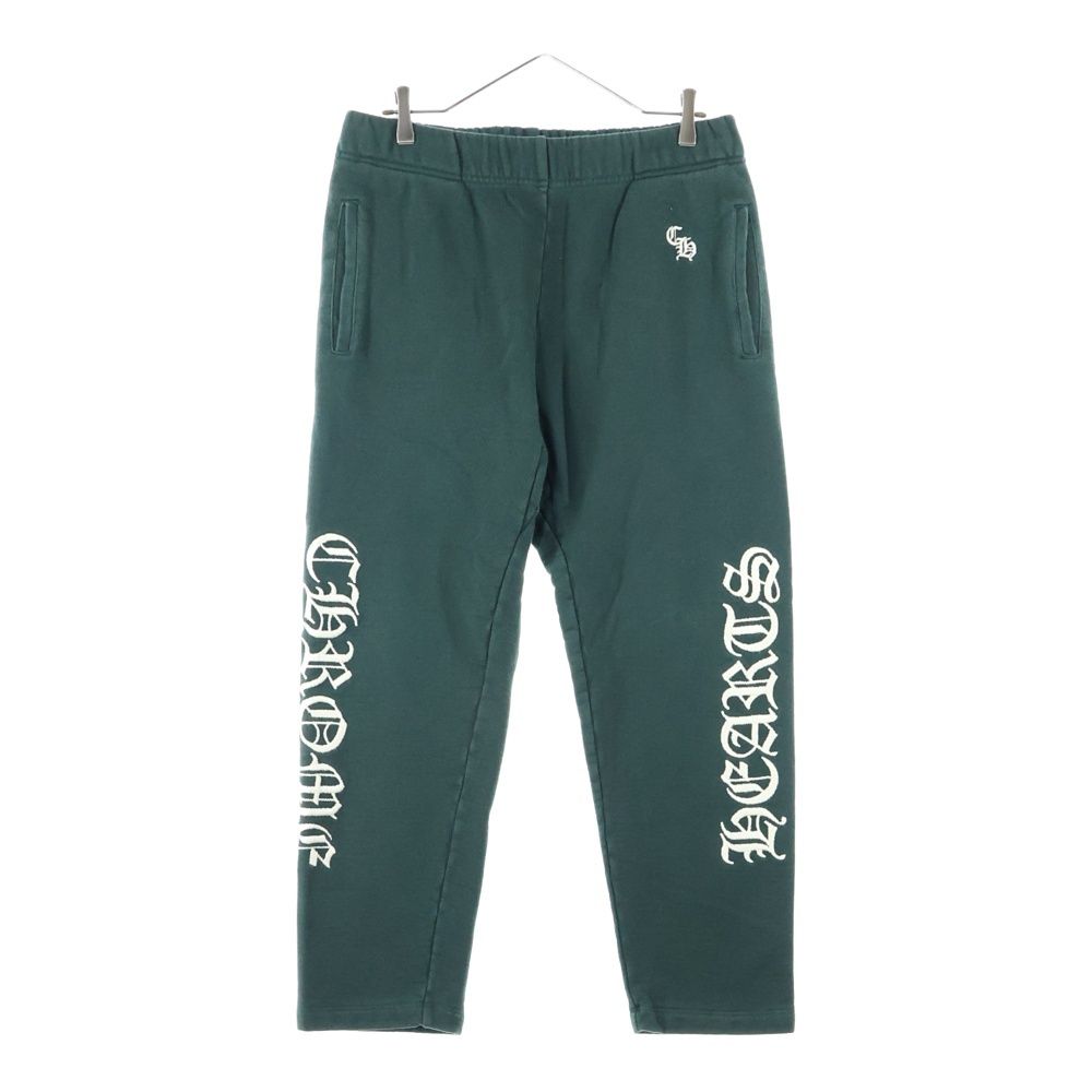 CHROME HEARTS クロムハーツ Y NOT SLO RIDE ワイノット ロゴ刺繍 CHプラスレザーパッチ スウェットパンツ カーキ